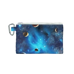 3d Universe Space Star Planet Canvas Cosmetic Bag (small) by Grandong