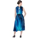 3d Universe Space Star Planet Round Neck Boho Dress View2