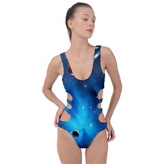 3d Universe Space Star Planet Side Cut Out Swimsuit by Grandong