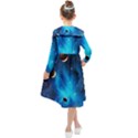 3d Universe Space Star Planet Kids  Midi Sailor Dress View2