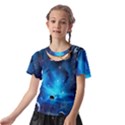 3d Universe Space Star Planet Kids  Front Cut T-Shirt View2