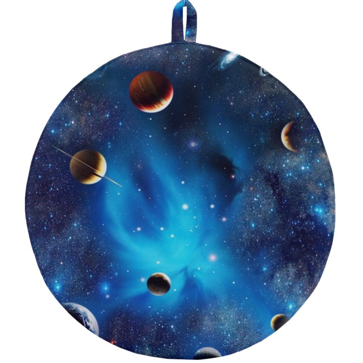 3d Universe Space Star Planet Round Trivet