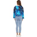 3d Universe Space Star Planet Women s Lightweight Cropped Hoodie View4