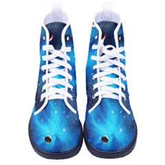 3d Universe Space Star Planet Men s High-top Canvas Sneakers