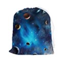 3d Universe Space Star Planet Drawstring Pouch (2XL) View1