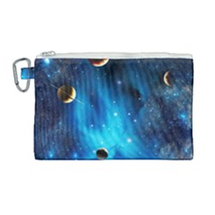 3d Universe Space Star Planet Canvas Cosmetic Bag (large) by Grandong