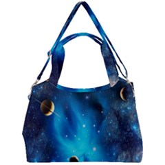 3d Universe Space Star Planet Double Compartment Shoulder Bag by Grandong