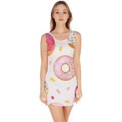 Vector Donut Seamless Pattern Bodycon Dress by Grandong