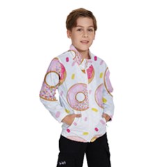 Vector Donut Seamless Pattern Kids  Windbreaker by Grandong