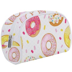 Vector Donut Seamless Pattern Make Up Case (large) by Grandong