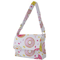 Vector Donut Seamless Pattern Full Print Messenger Bag (l) by Grandong