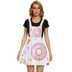 Vector Donut Seamless Pattern Apron Dress by Grandong