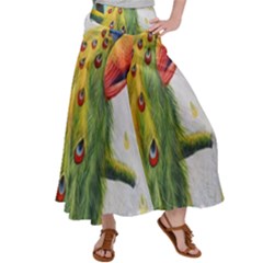 Peacock Art Women s Satin Palazzo Pants by Grandong