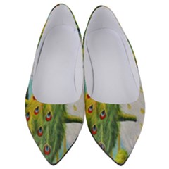 Peacock Art Women s Low Heels by Grandong