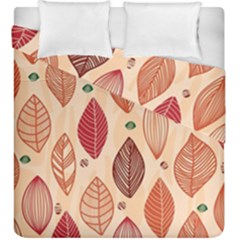 Forest Leaves Seamless Pattern With Natural Floral Duvet Cover Double Side (king Size) by Grandong