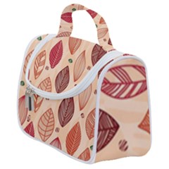 Forest Leaves Seamless Pattern With Natural Floral Satchel Handbag by Grandong