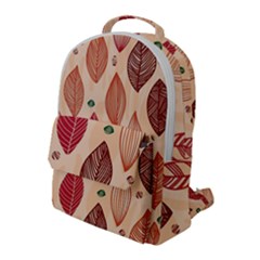 Forest Leaves Seamless Pattern With Natural Floral Flap Pocket Backpack (large) by Grandong