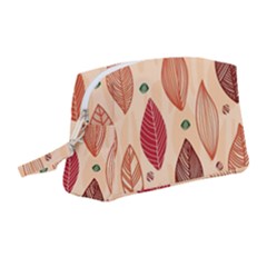 Forest Leaves Seamless Pattern With Natural Floral Wristlet Pouch Bag (medium) by Grandong