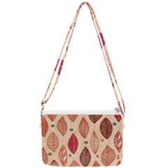 Forest Leaves Seamless Pattern With Natural Floral Double Gusset Crossbody Bag by Grandong