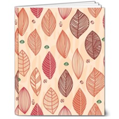 Forest Leaves Seamless Pattern With Natural Floral 8  X 10  Softcover Notebook by Grandong