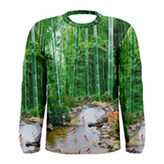 Bamboo Forest Squid Family Men s Long Sleeve T-shirt by Grandong