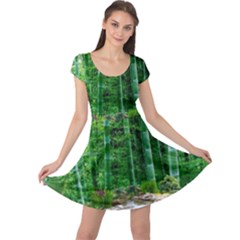 Bamboo Forest Squid Family Cap Sleeve Dress by Grandong