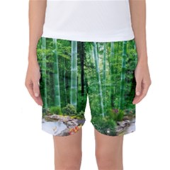 Bamboo Forest Squid Family Women s Basketball Shorts by Grandong