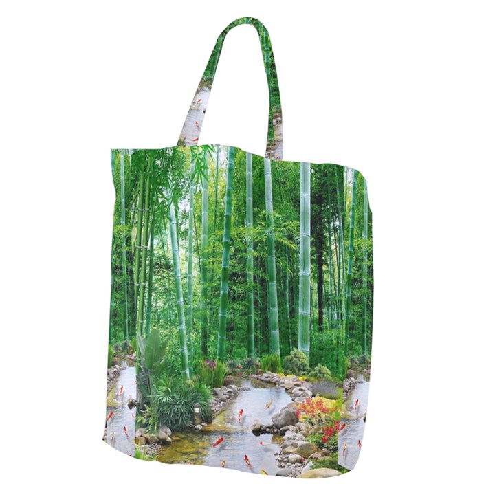 Bamboo Forest Squid Family Giant Grocery Tote