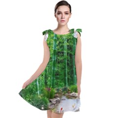 Bamboo Forest Squid Family Tie Up Tunic Dress by Grandong