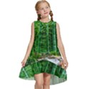 Bamboo Forest Squid Family Kids  Frill Swing Dress View1