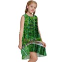 Bamboo Forest Squid Family Kids  Frill Swing Dress View3