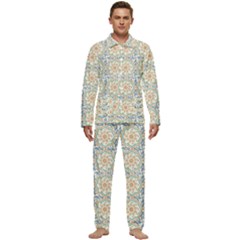 Ornaments Style Pattern Men s Long Sleeve Velvet Pocket Pajamas Set by Grandong