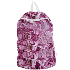 Rosa Antico Smudged Foldable Lightweight Backpack by kaleidomarblingart