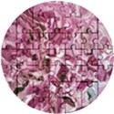 Rosa Antico Smudged Wooden Puzzle Round View1