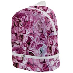 Rosa Antico Smudged Zip Bottom Backpack by kaleidomarblingart