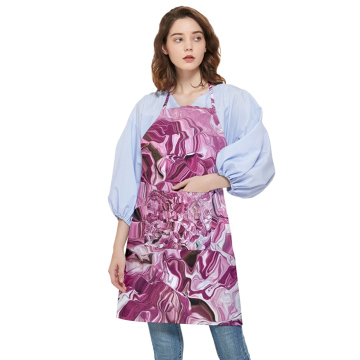 Rosa Antico Smudged Pocket Apron