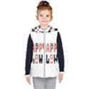 Happy Halloween Slot Text Orange Kids  Hooded Puffer Vest View1