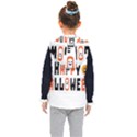 Happy Halloween Slot Text Orange Kids  Hooded Puffer Vest View2