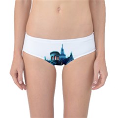 Blue Castle Halloween Horror Haunted House Classic Bikini Bottoms by Sarkoni