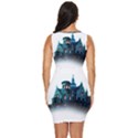 Blue Castle Halloween Horror Haunted House Draped Bodycon Dress View4