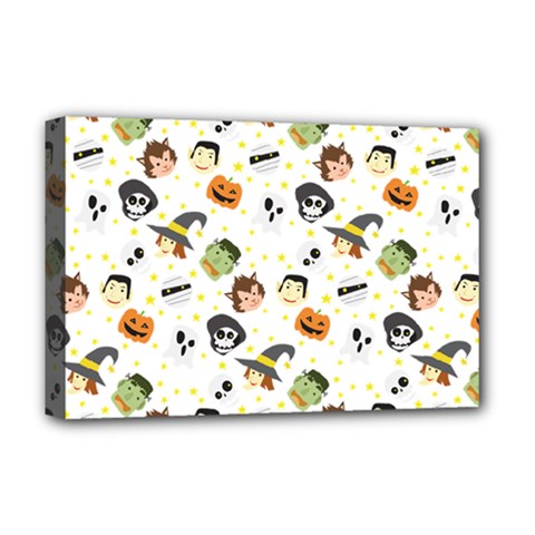 Happy Halloween Vector Images Deluxe Canvas 18  X 12  (stretched)