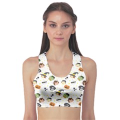 Happy Halloween Vector Images Fitness Sports Bra by Sarkoni