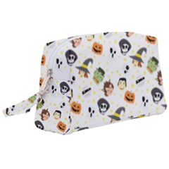 Happy Halloween Vector Images Wristlet Pouch Bag (large) by Sarkoni