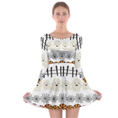 Halloween Holidays Long Sleeve Skater Dress by Sarkoni