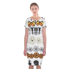 Halloween Holidays Classic Short Sleeve Midi Dress by Sarkoni