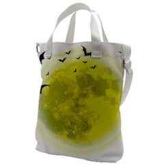 Happy Halloween Canvas Messenger Bag by Sarkoni