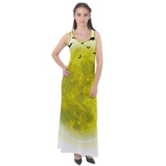 Happy Halloween Sleeveless Velour Maxi Dress by Sarkoni