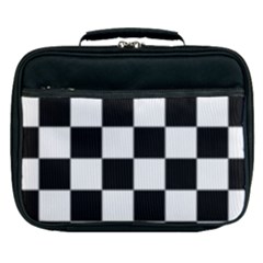 Black White Chess Board Lunch Bag