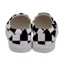 Black White Chess Board Women s Canvas Slip Ons View4