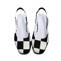 Black White Chess Board Women s Classic Slingback Heels by Ndabl3x